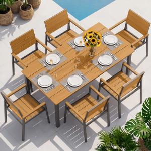 Oasbira 7-Piece Aluminum Outdoor Dining Set