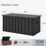 PURPLE LEAF 10' X 14' Hardtop Gazebo with Storage Box Outdoor Wood Grain Aluminum Frame Galvanized Steel Double Roof Gazebos with Netting and Curtains for Patio Deck Backyard Garden