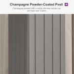 PURPLE LEAF 10' x 14' Outdoor Hardtop Gazebo, Champagne Aluminum Frame with Galvanized Steel Double Roof, Curtains and Netting for Patio Lawn and Garden