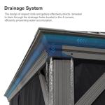 PURPLE LEAF 12' X 14' Patio Hardtop Gazebo Aluminum Outdoor Gazebo with Double Galvanized Steel Roof for Deck Backyard All Weather Outdoor Pavilion Curtain and Netting Included, Light Grey