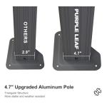 PURPLE LEAF 12' X 14' Patio Hardtop Gazebo Aluminum Outdoor Gazebo with Double Galvanized Steel Roof for Deck Backyard All Weather Outdoor Pavilion Curtain and Netting Included, Light Grey