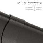 PURPLE LEAF 10' X 14' Patio Hardtop Gazebo Aluminum Outdoor Gazebo with Double Galvanized Steel Roof for Deck Backyard All Weather Outdoor Pavilion Curtain and Netting Included, Light Grey