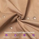 PURPLE LEAF 10' X 12' Outdoor Hardtop Gazebo for Patio Galvanized Steel Double Roof Permanent Canopy Teak Finish Coated Aluminum Frame Pavilion Gazebo with Netting and Curtains