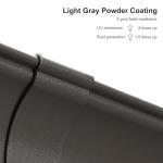 PURPLE LEAF 12' X 14' Patio Hardtop Gazebo Aluminum Outdoor Gazebo with Double Galvanized Steel Roof for Deck Backyard All Weather Outdoor Pavilion Curtain and Netting Included, Light Grey