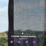 PURPLE LEAF 10' X 16' Permanent Hardtop Gazebo Aluminum Frame with Galvanized Steel Double Vented Roof Includes Removable Netting and Curtains with Hooks for Garden Patio Lawns Grey