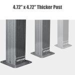 Domi 14' X 20' Hardtop Gazebo Outdoor Metal Gazebo Canopy with Galvanized Steel Double Roof, Aluminum Frame, Curtains and Netting for Patio, Deck, Garden, Grey