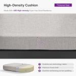 PURPLE LEAF 7 Pieces Outdoor Dining Set All Weather Wicker Patio Dining Set with Rectangular Aluminum Table and Modern Armrest Dining Chairs for Garden Deck Backyard Kitchen, Grey