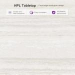 PURPLE LEAF 7 Pieces Outdoor Dining Set Patio Table and Chairs Set Aluminum Wicker Rattan Patio Furniture Set for Lawn Garden Porch Champagne