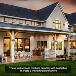 hameso Outdoor Wall Lights for House Exterior, Dusk to Dawn Porch Lights Outdoor, Waterproof Matte Black Front Door Light Fixture & Garage Lighting with Wall Mount Sconce(Oil-Rubbed Bronze)