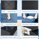 Shintenchi 5-Piece Outdoor Patio Sectional Sofa Set