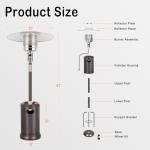 Hykolity 50,000 BTU Outdoor Patio Heater with Wheels