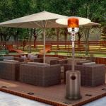 Hykolity 50,000 BTU Outdoor Patio Heater with Wheels