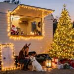 600 LED Waterproof Outdoor String Lights - Warm White