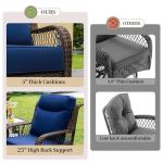 PIZZELLO 4-Piece Outdoor Wicker Furniture Set