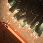 HISHINY 100 Count Clear Outdoor String Lights