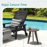 Homenjoy Weather-Resistant Round Outdoor Side Table
