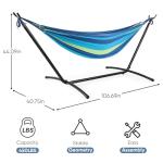 DUMOS Portable Double Hammock with Stand, 450lbs Capacity