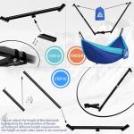 Hitch Mount Hammock Stand with Parachute Nylon Hammock