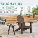 Homenjoy Weather-Resistant Round Outdoor Side Table