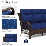 PIZZELLO 4-Piece Outdoor Wicker Furniture Set