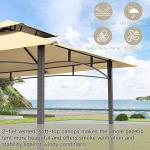 AECOJOY 8'x5' Outdoor Grill Canopy Shelter