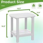 Adirondack 2-Tier Outdoor Side Table for Patio