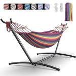 EveryFun Portable Double Hammock with Steel Stand