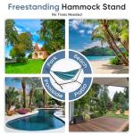 DUMOS Portable Double Hammock with Stand, 450lbs Capacity