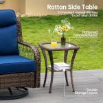 PIZZELLO 4-Piece Outdoor Wicker Furniture Set