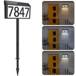 Solar Powered Waterproof Address Sign with LED Lights