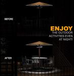 Cordless LED Umbrella Light with 3 Modes