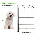 28-Pack Decorative Metal Garden Fence Panels
