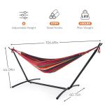 Sweetcrispy Heavy Duty Double Hammock with Stand