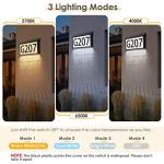 Solar Powered Waterproof Address Sign with LED Lights