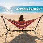 Sweetcrispy Heavy Duty Double Hammock with Stand