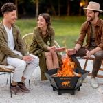23-Inch Collapsible Fire Pit for Camping and BBQ