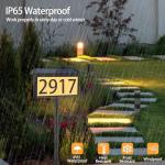 Solar Address Sign with Illuminated House Numbers