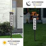 Solar LED Address Sign with Waterproof House Numbers