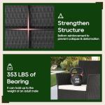 4-Piece Black Wicker Patio Furniture Set