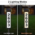 Solar LED Address Sign with Waterproof House Numbers