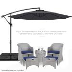 10ft Offset Hanging Patio Umbrella with Tilt