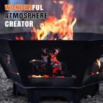 23-Inch Collapsible Fire Pit for Camping and BBQ
