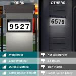 Lighted Solar Address Sign, Waterproof House Numbers