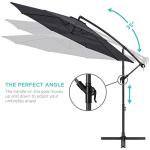 10ft Offset Hanging Patio Umbrella with Tilt