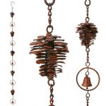 Pinecone Rain Chain for Outdoor Garden Decor