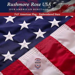 Heavy Duty 3x5 US Flag with Embroidered Stars