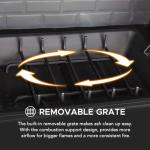 Sunjoy Patio Wood Burning Fireplace with Chimney