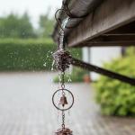 Pinecone Rain Chain for Outdoor Garden Decor