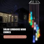 Color-Changing Solar Wind Chimes for Gardens