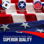 Heavy Duty 3x5 US Flag with Embroidered Stars